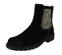 Clarks Opal Sky, Stivali alla Moda Donna, Black Sde, 38 EU