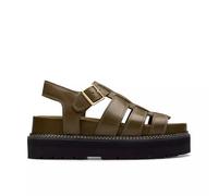 Clarks Orianna Twist, Sandals Donna, Dark Olive Lea, 41.5 EU