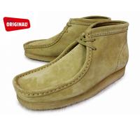 Clarks Originali Donna Wallabee Stivali Acero Camoscio UK 3,4,5,6,7,8 D