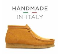 Clarks Originali Uomo Wallabee Stivale Acero, Fatto a Mano Italia UK 7,8, 9,10 G