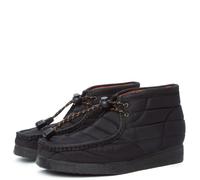 Clarks Originali Uomo Wallabee Trapuntato Nero Stivali UK 7,8, 9,10, 11,12, 13 G