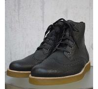 Clarks Originals da Uomo Deserto Fable Robuste Nero Lea UK 7,8, 9,10, 11,12 G