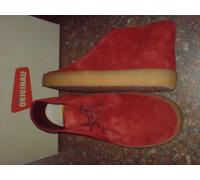 Clarks Originals da Uomo Deserto Preston Rosso Camoscio - Deadstock UK 6,7,8 G