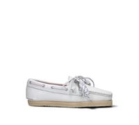 CLARKS ORIGINALS GODNEY BOAT Scarpa barca donna bianca in pelle 39 ½