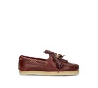CLARKS ORIGINALS GODNEY BOAT Scarpa barca donna marrone in pelle 37
