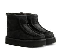 Clarks Originals Meare Rooey Stivali Neri In Suede Da Donna - EUR 41