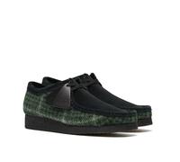 Clarks Originals Wallabee Harris Tweed - Stivali da uomo, colore: Verde, Verde, 40 2/3 EU