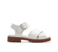 Clarks Orinoco Cross, Sandali Donna, Off White Lea, 40 EU
