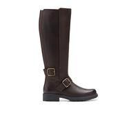 Clarks Orinoco2 Alto, Stivali alla Moda Donna, Marrone Scuro Lea, 41 EU