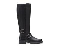 Clarks Orinoco2 Alto, Stivali alla Moda Donna, Pelle Nera, 38.5 EU