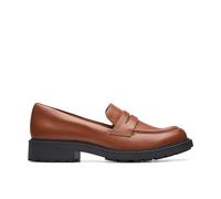 Clarks Orinoco2 Penny, Mocassino Donna, Dark Tan Lea, 41.5 EU