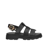 Clarks Orinoco3 Strap Womens Black Leather, 4.5