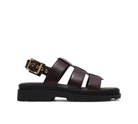 Clarks Orinoco3 Strap Womens Dark Brown Lea, 4.5