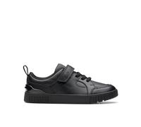 Clarks Oslo Flare K, Scarpe con Lacci, Black Leather, 43 EU