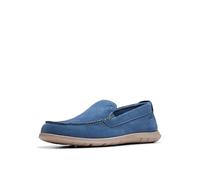 Clarks Passaggio Flexway, Mocassino Uomo, Camoscio Blu Chiaro, 41 EU