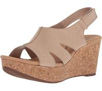 Clarks Piattaforma Annadel Bari da donna, Nubuck color sabbia, 44 EU Larga