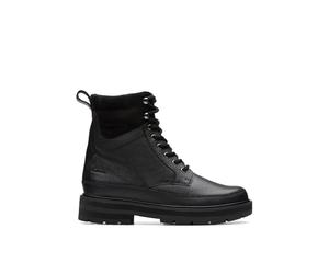 Clarks PragueStyle K, Stivali a metà Polpaccio, Black Leather, 30 EU