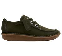Clarks Funny Dream, Scarpe da Ginnastica Donna, Dark Green Suede, 56 EU