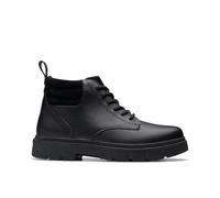 Clarks Premium LorcamTrail Y - Stivale alla Moda, in Pelle Nera, Taglia 40, Pelle Nera, 41 1/3 EU