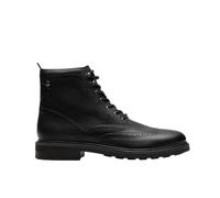 Clarks Premium Newford Lacebt, Stivali alla Moda Uomo, Pelle Nera, 47 EU