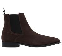Clarks Premium Paulton Easy, Stivali Chelsea Uomo, Pelle Scamosciata Marrone Scuro, 45 EU