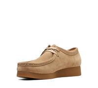 Clarks Premium Women's Wallabeeevo Sneaker, Dark Sand Suede, 39 EU