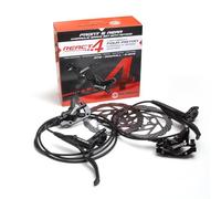 CLARKS React 4 - Set di Freni a Disco Idraulici a 4 Pistoni, rotore da 160 mm, Compatibile con Mountain Bike (MTB), Downhill ed e-Bike