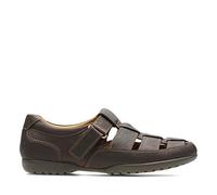 Clarks Recline Open 20348485, Scarpe casual uomo, Marrone (Braun (Mahogany Leather)), 43