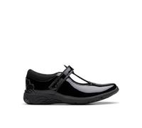 Clarks Relda Gem K. Childrens Black Pat, 1.5