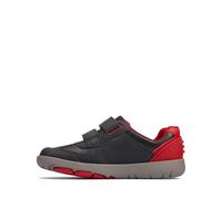 Clarks Rex Play K Childrens Navy/Red Lea, 12
