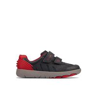 Clarks Rex Play K, Scarpe da Ginnastica Unisex - Bambini e ragazzi, Blu (Navy/Red Lea), 31 EU