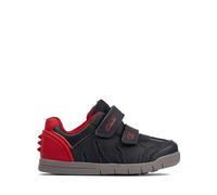 Clarks Rex Play T, Low-Top Unisex - Bambini e ragazzi, Blu (Navy/Red Lea), 21 EU