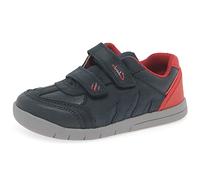 Clarks Rex Play T, Scarpe da ginnastica, Bambini e ragazzi, Navy Red Lea, 21 EU Larga