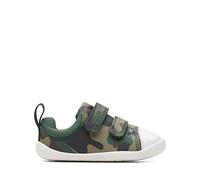 Clarks Roamer Craft T, Scarpe da Ginnastica Basse, Khaki Camo, 21 EU