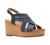 Clarks Sabina Sling Donna, Nabuk blu navy, 9 Wide