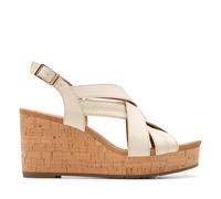 Clarks Sabina Sling, Sandali Donna, Cream Leather, 36 EU