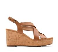 Clarks Sabina Sling, Sandali Donna, Tan Leather, 42 EU