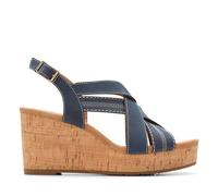 Clarks Sabina Sling, Sandali Donna, Navy Nubuck, 35.5 EU