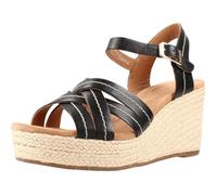 Clarks Sabina Strap, Sandali Donna, Black Leather, 37.5 EU