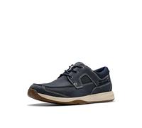 Clarks Pizzo Sailview Uomo, Nabuk Blu Navy, 45 EU