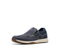 Clarks - - Sailview - Scarpe Step da Uomo, Colore Blu Navy, Taglia 41 EU, Navy Nubuck, 41 EU Larga