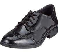Clarks Sami Walk Y, Scarpe stringate derby, Bambine e ragazze, Nero Black Patent, 35.5 EU