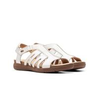 Clarks April Belle, Sandali Bassi Donna, Pelle Bianca, 41 EU