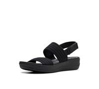 Clarks Sandali bassi da donna Arla Stroll, Tessuto nero., 38 EU