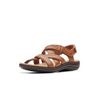 Clarks Sandali bassi da donna Laurieann Rena, Tan Combi, 41 EU