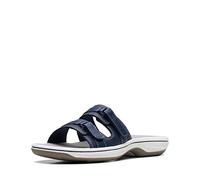 Clarks, Sandali da donna Breeze Piper Slide, Navy, 38 EU