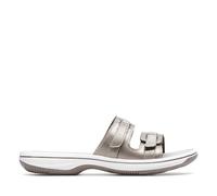 Clarks, Sandali da donna Breeze Piper Slide, Peltro, 40.5 EU