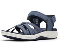 Clarks Sandali da donna Mira Shore Cloudsteppers, Blu navy sintetico, 5