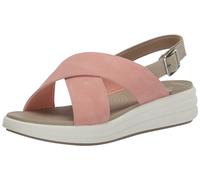 Clarks Sandali Drift Sun con zeppa, sintetico pesca, 42, pesca sintetico, 40