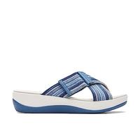 Clarks Sandalo da donna Arla WaveSlide, Blu Combi, 42 EU